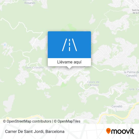Mapa Carrer De Sant Jordi