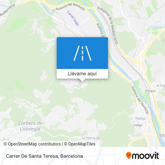 Mapa Carrer De Santa Teresa