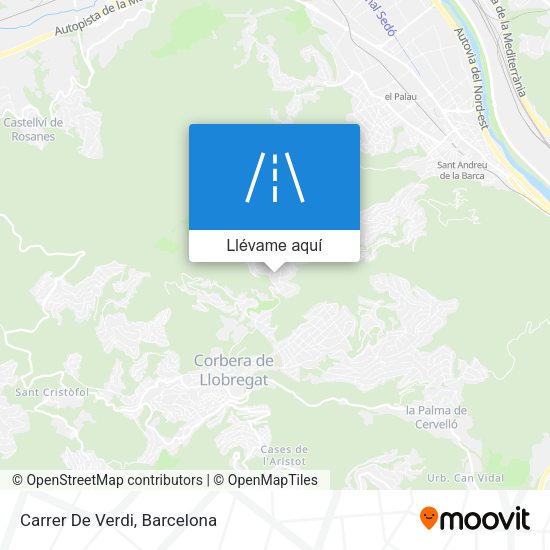 Mapa Carrer De Verdi