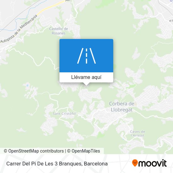 Mapa Carrer Del Pi De Les 3 Branques