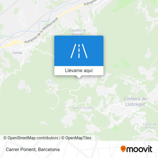 Mapa Carrer Ponent