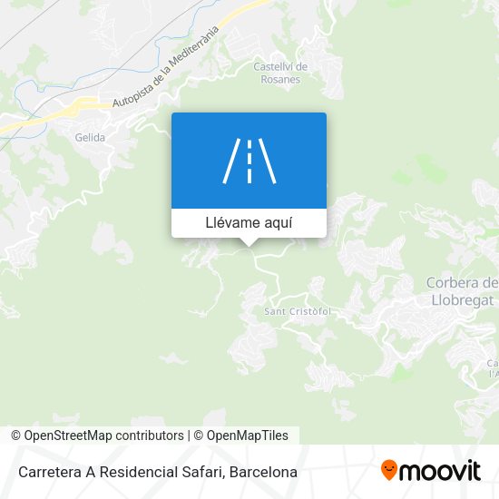 Mapa Carretera A Residencial Safari