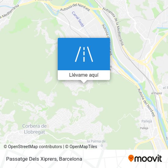 Mapa Passatge Dels Xiprers