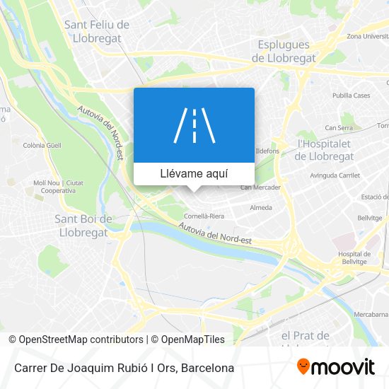 Mapa Carrer De Joaquim Rubió I Ors