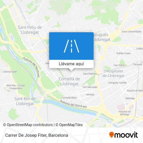Mapa Carrer De Josep Fiter