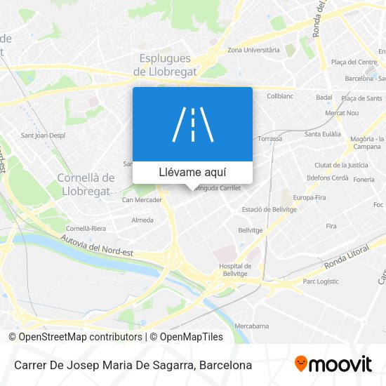Mapa Carrer De Josep Maria De Sagarra