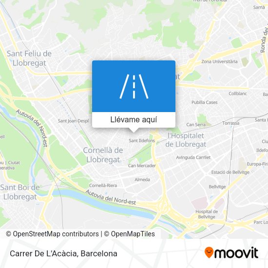 Mapa Carrer De L'Acàcia