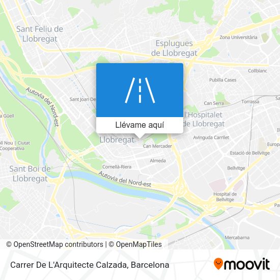 Mapa Carrer De L'Arquitecte Calzada