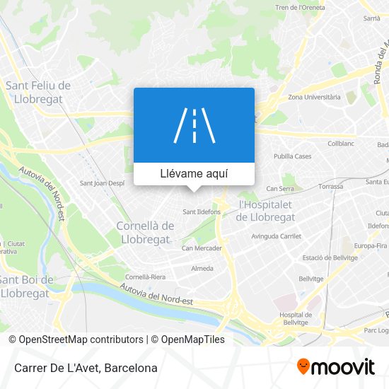 Mapa Carrer De L'Avet