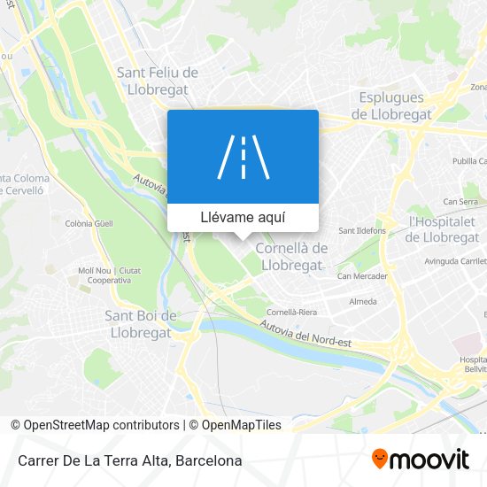 Mapa Carrer De La Terra Alta