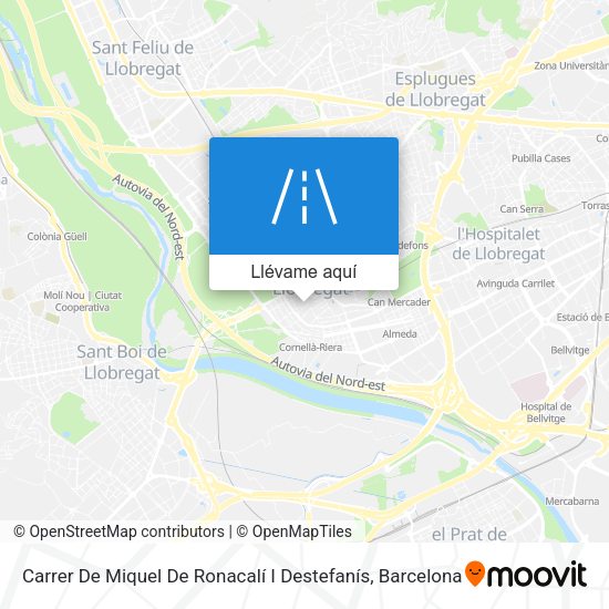 Mapa Carrer De Miquel De Ronacalí I Destefanís