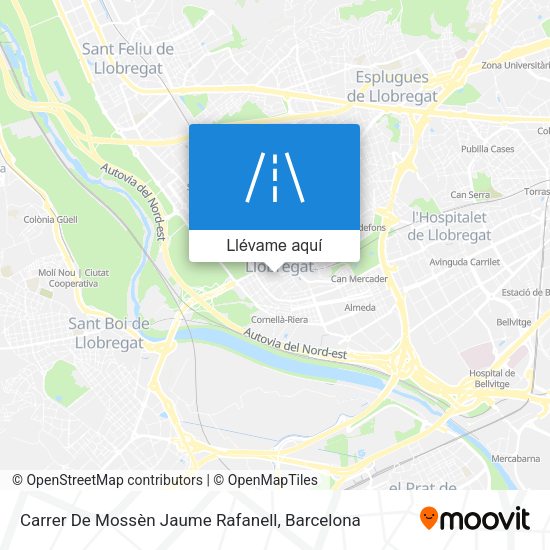Mapa Carrer De Mossèn Jaume Rafanell
