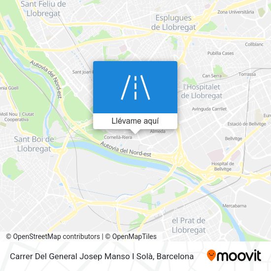 Mapa Carrer Del General Josep Manso I Solà