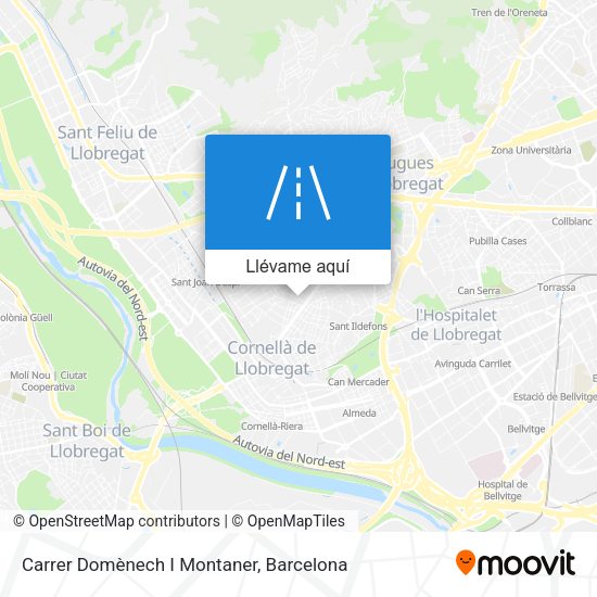 Mapa Carrer Domènech I Montaner