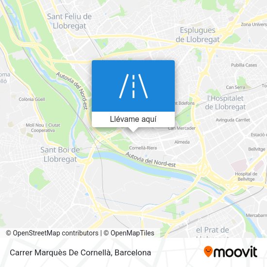 Mapa Carrer Marquès De Cornellà