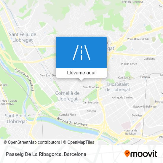 Mapa Passeig De La Ribagorca
