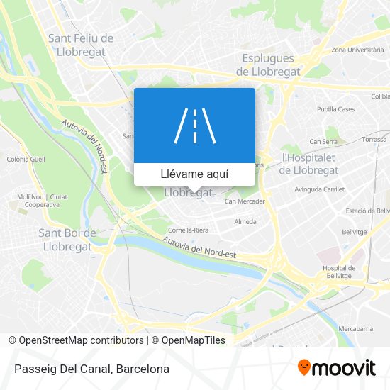 Mapa Passeig Del Canal