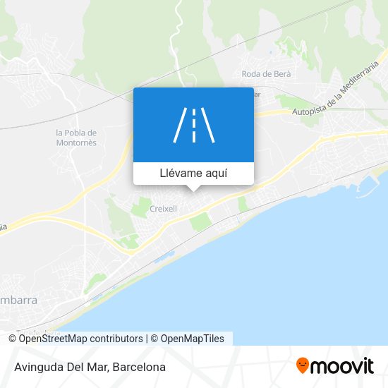 Mapa Avinguda Del Mar