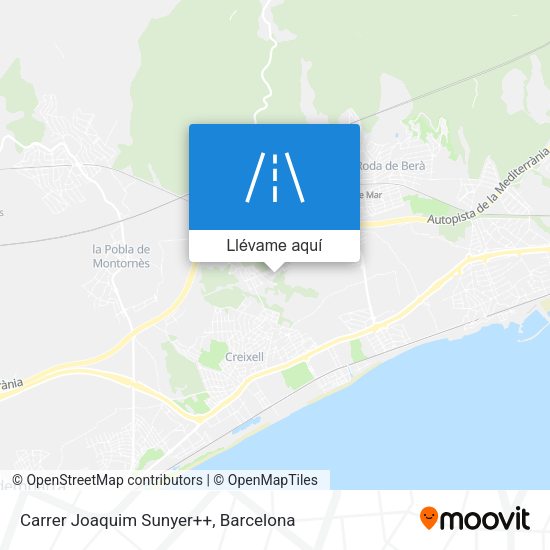 Mapa Carrer Joaquim Sunyer++