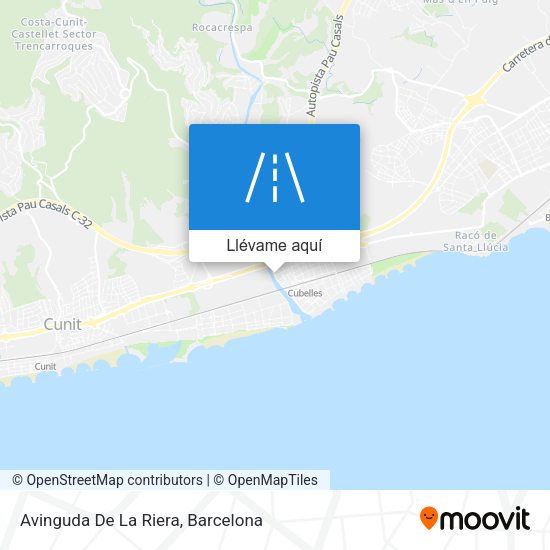 Mapa Avinguda De La Riera