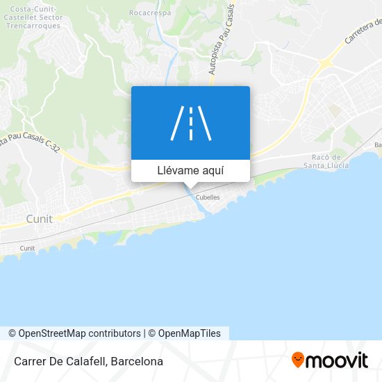 Mapa Carrer De Calafell