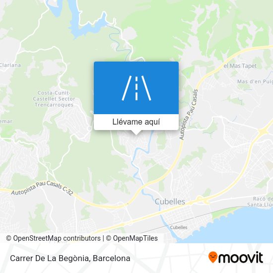 Mapa Carrer De La Begònia