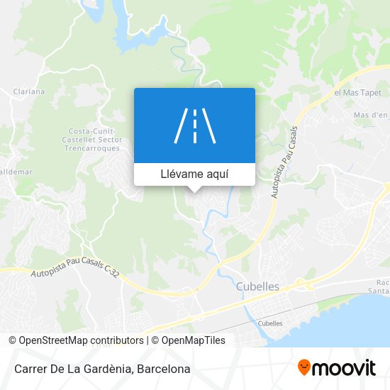 Mapa Carrer De La Gardènia