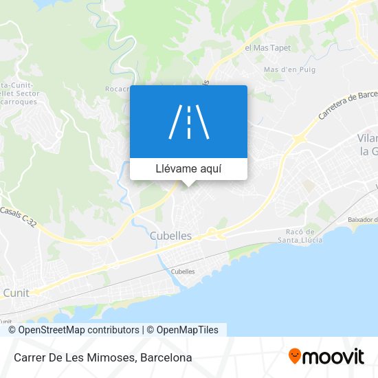 Mapa Carrer De Les Mimoses