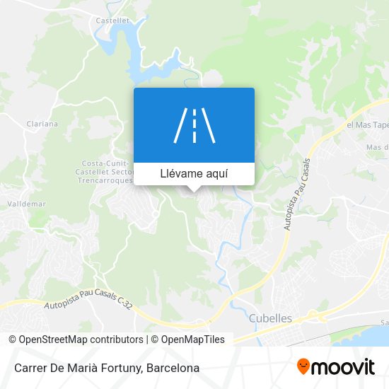 Mapa Carrer De Marià Fortuny