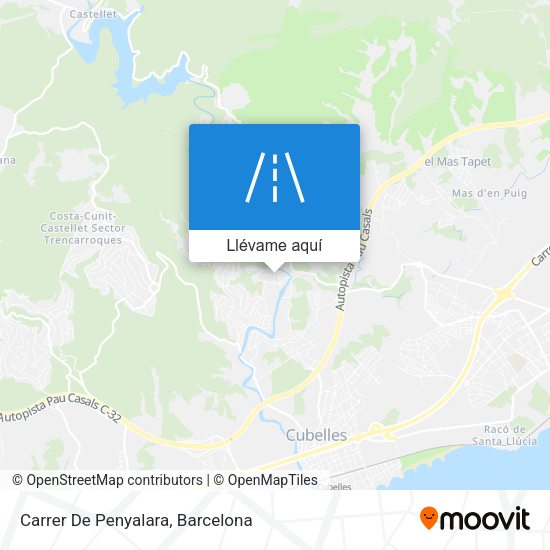 Mapa Carrer De Penyalara