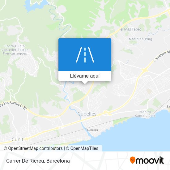 Mapa Carrer De Ricreu