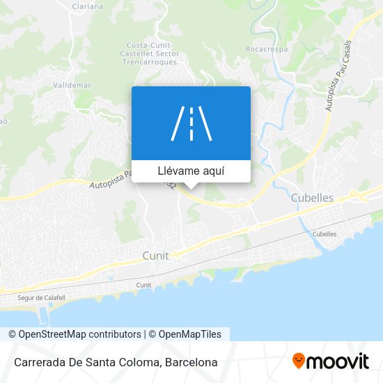 Mapa Carrerada De Santa Coloma