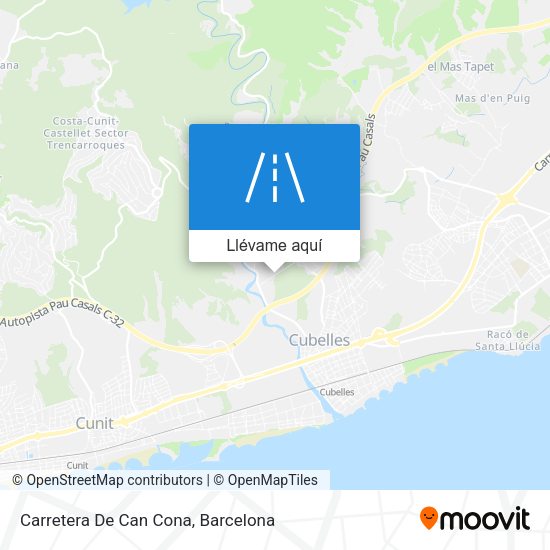 Mapa Carretera De Can Cona