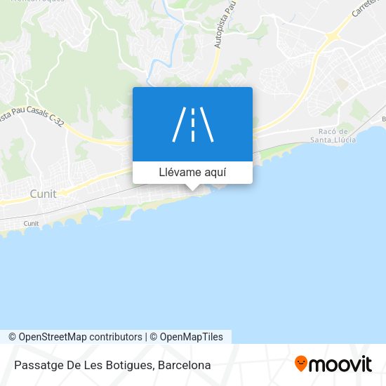Mapa Passatge De Les Botigues