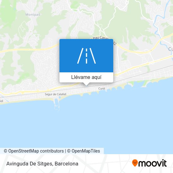 Mapa Avinguda De Sitges