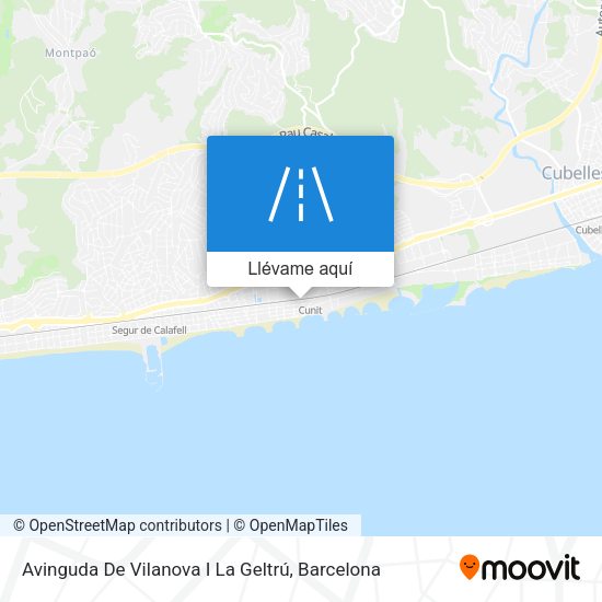 Mapa Avinguda De Vilanova I La Geltrú
