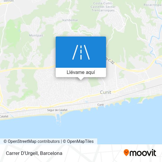 Mapa Carrer D'Urgell
