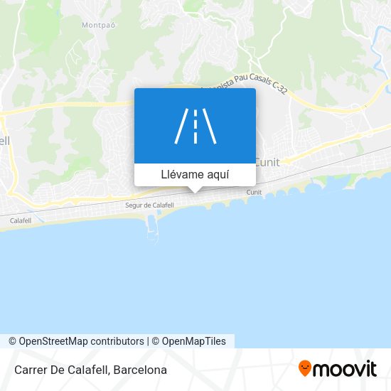 Mapa Carrer De Calafell