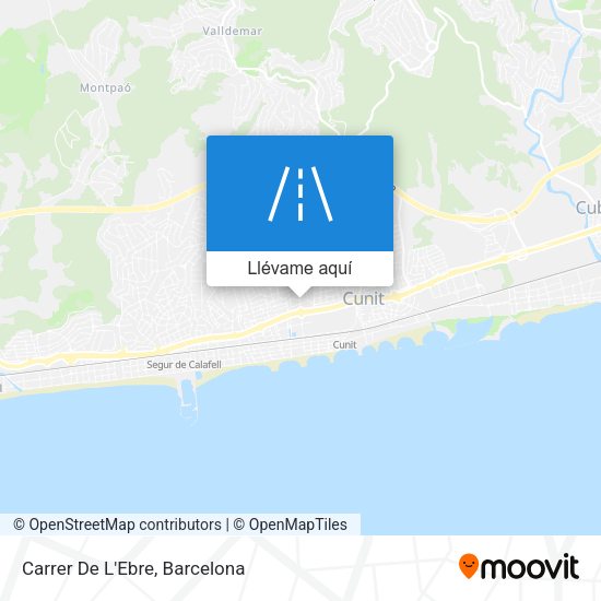 Mapa Carrer De L'Ebre