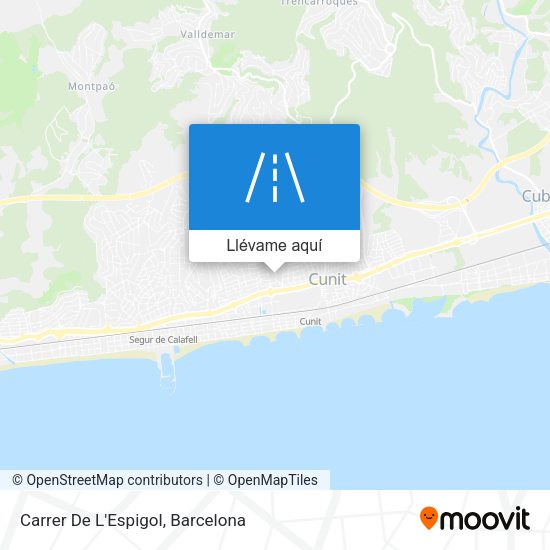 Mapa Carrer De L'Espigol