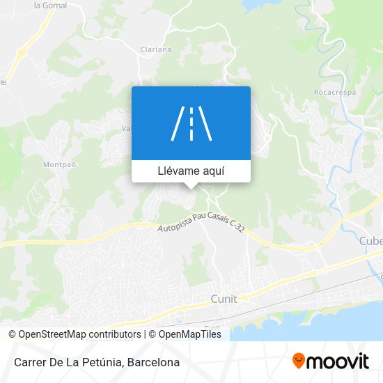 Mapa Carrer De La Petúnia