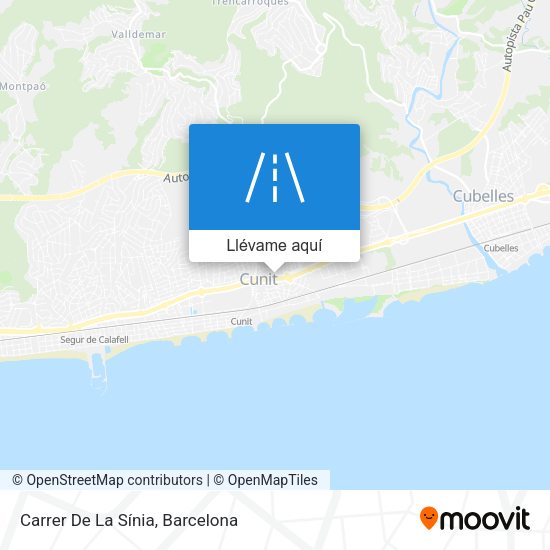 Mapa Carrer De La Sínia