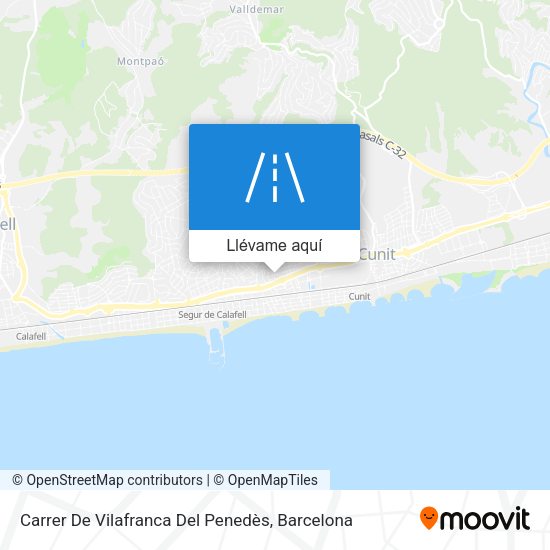 Mapa Carrer De Vilafranca Del Penedès