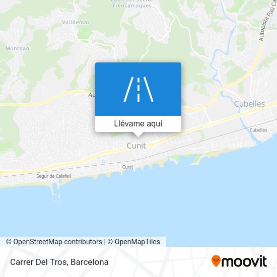 Mapa Carrer Del Tros