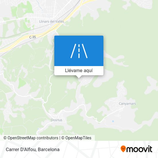 Mapa Carrer D'Alfou