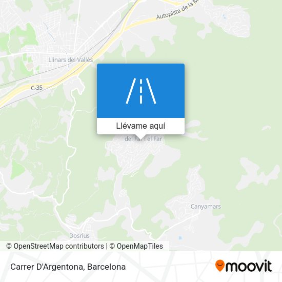 Mapa Carrer D'Argentona