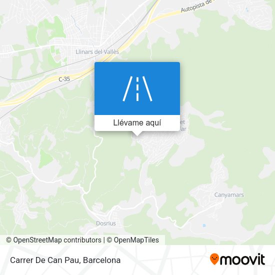 Mapa Carrer De Can Pau