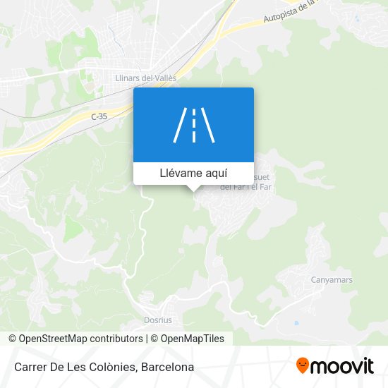 Mapa Carrer De Les Colònies