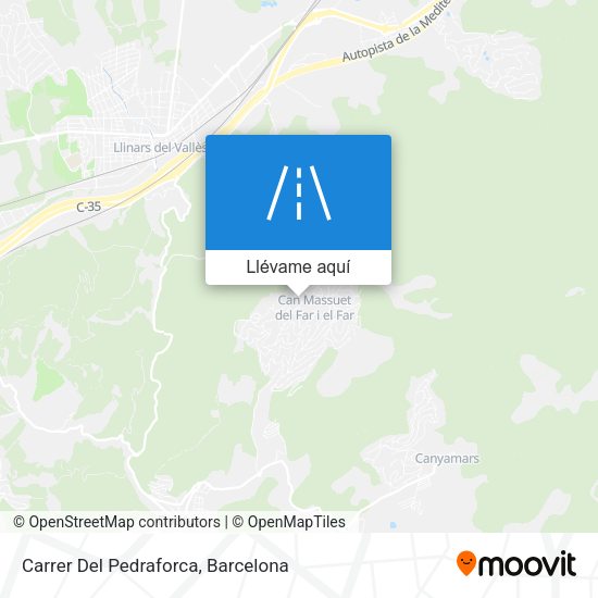 Mapa Carrer Del Pedraforca