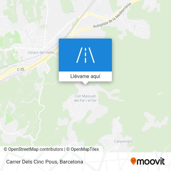 Mapa Carrer Dels Cinc Pous
